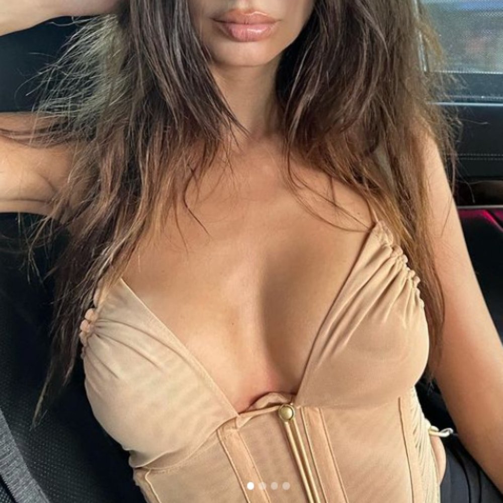 NWT - Dion Lee Beige Corset Top (as worn by Emily Ratajowski)